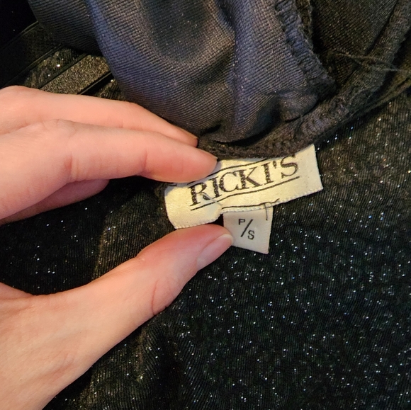 Y2K Ricki's black slip dress with subtle sparkly leopard print 🐆 - Picture 7 of 7